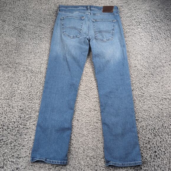 Hollister Jeans Men 29X30 Blue Slim Straight Distressed Normcore Advanced Flex - Picture 2 of 10